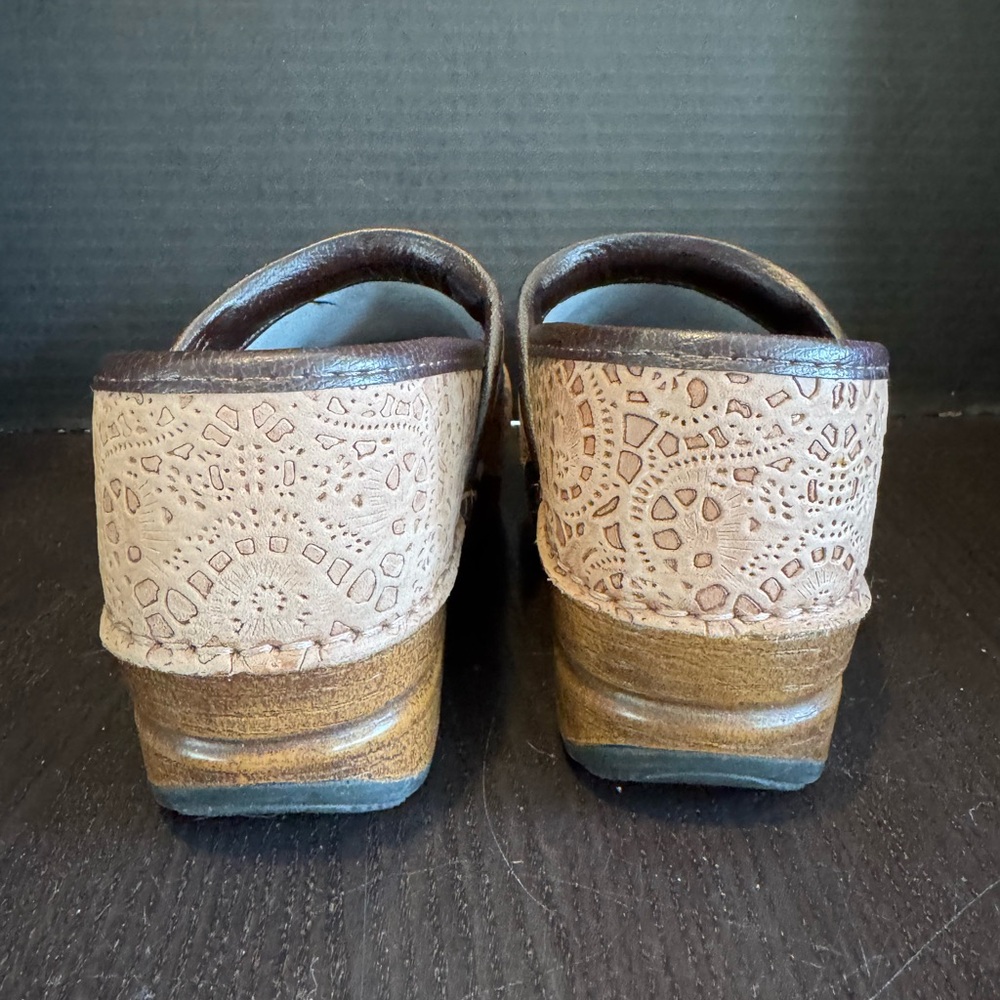 Dansko Pro XP Professional Pecan Lace Leather Clog Size 37( US7) - Picture 5 of 8
